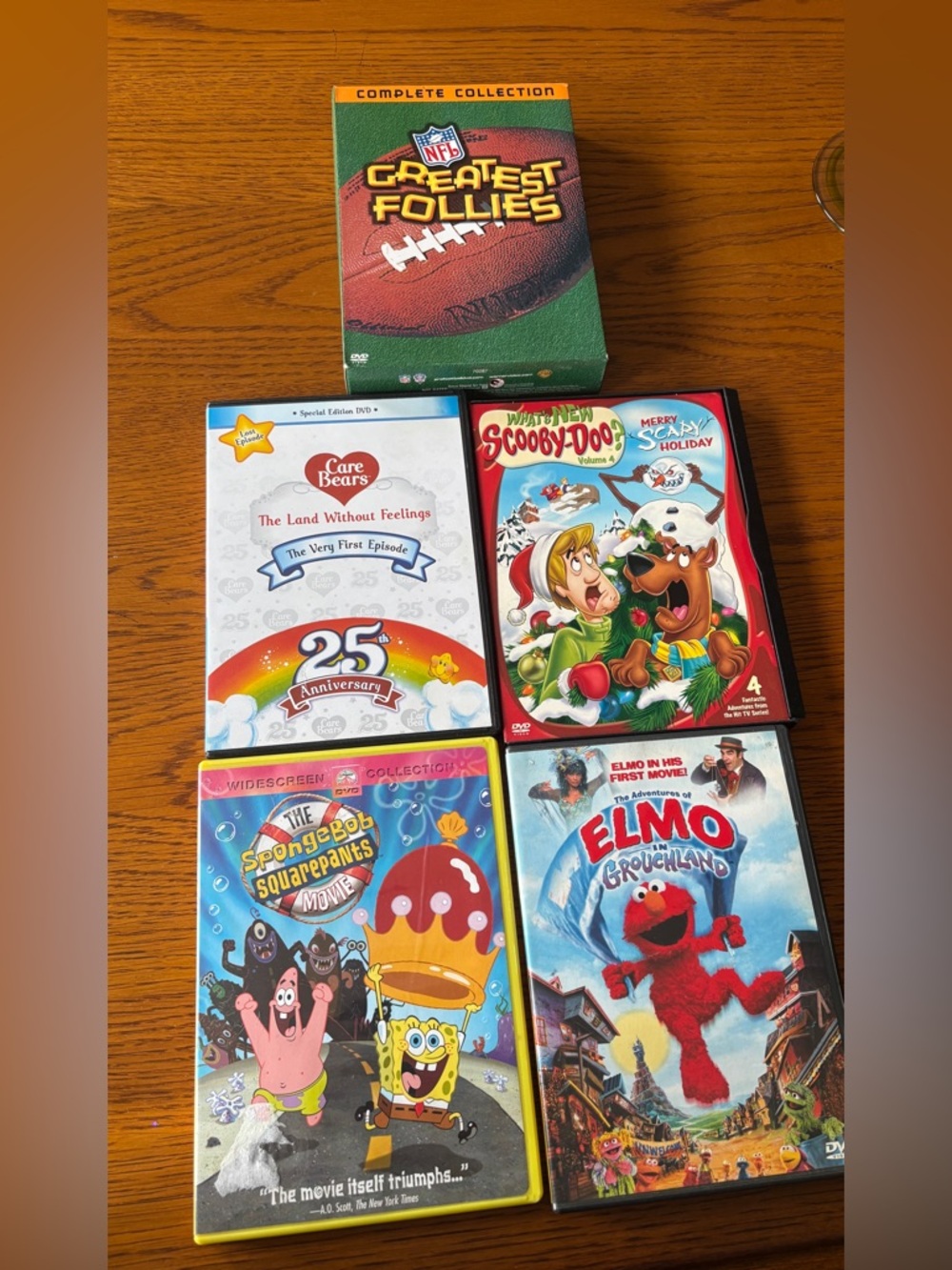 NFL Greatest Follies DVD Set + Kids DVDs - vintage